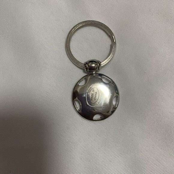 Paul Jardin Keychain Designer Logo Keyring Silver tone Metal Key - Picture 4 of 7